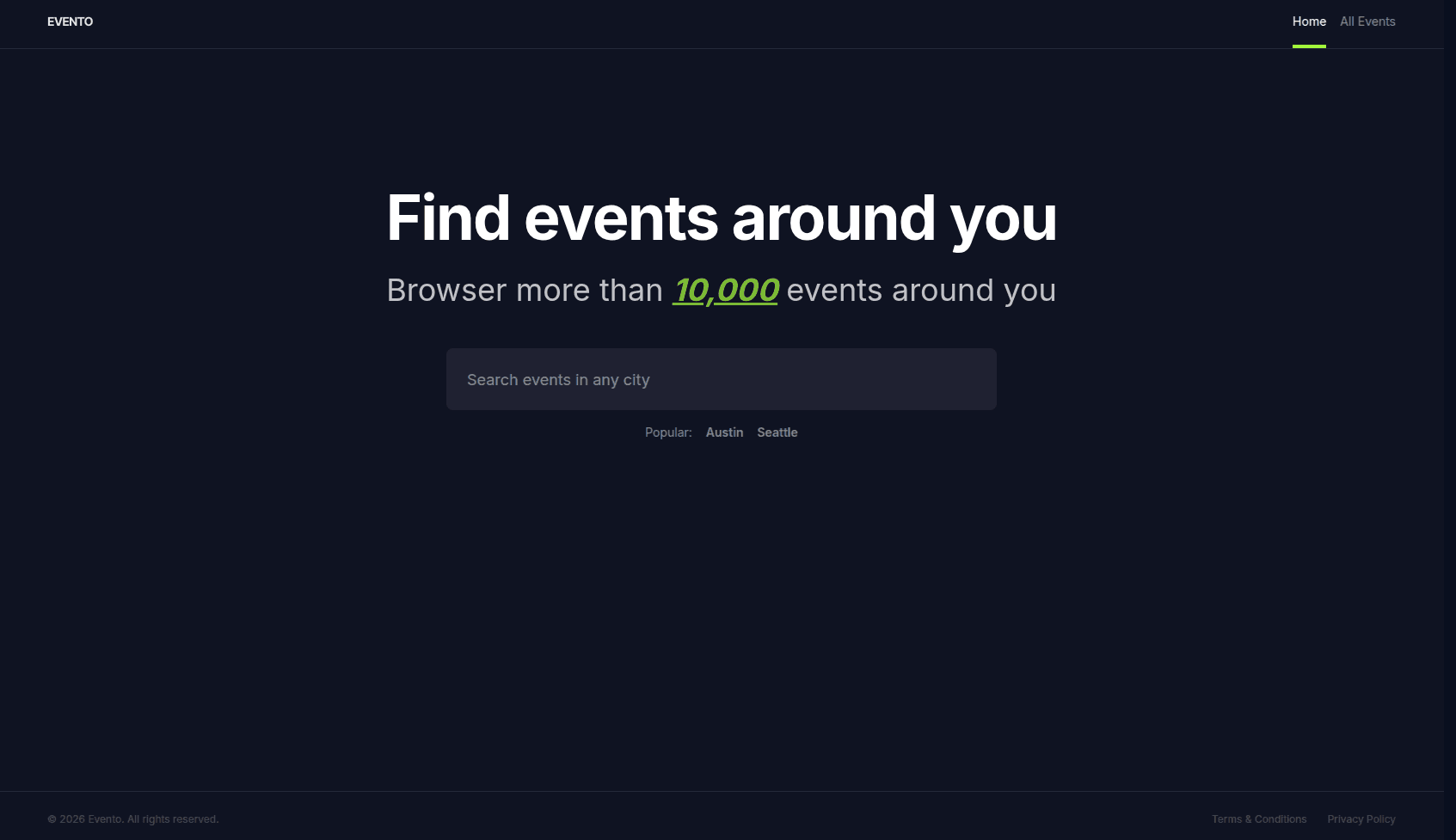 Evento screenshot 1