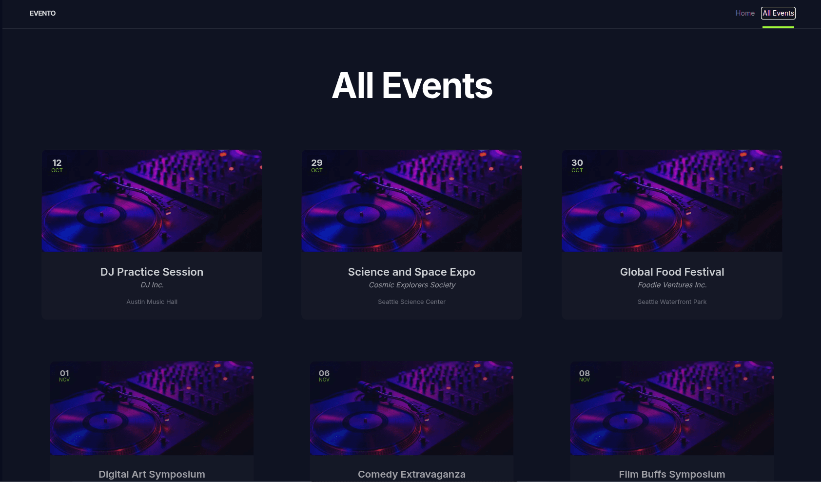 Evento screenshot 2